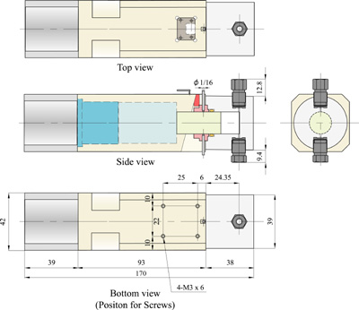 Dimensions for 42 mm