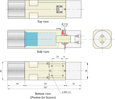 Dimensions for 42 mm